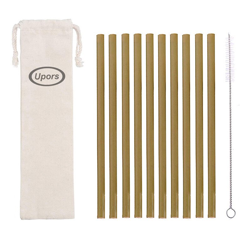 Bamboo Straw Set RustyCat Retail