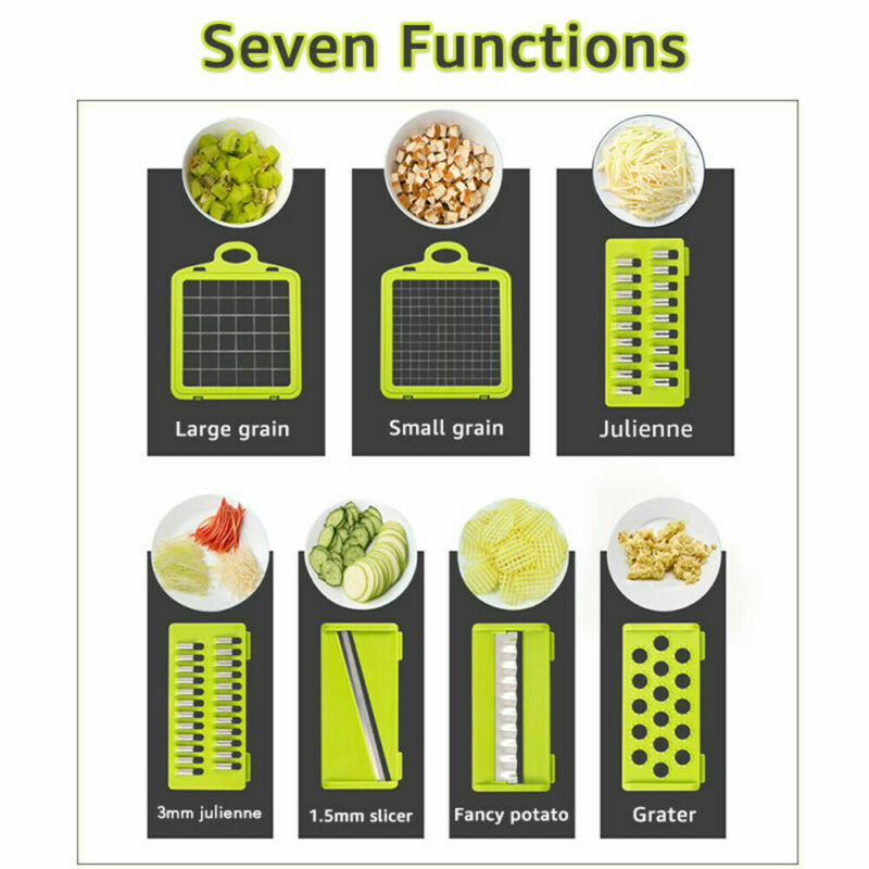 7 in 1  Multifunction Vegetable Cutter RustyCat Retail