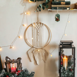 Star and Moon Macrame Wall Decor RustyCat Retail