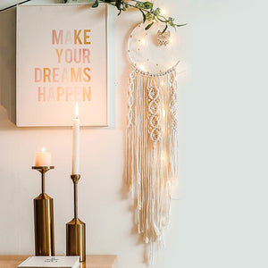 Star and Moon Macrame Wall Decor RustyCat Retail