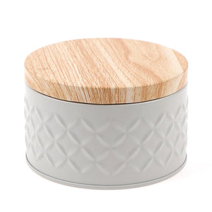 Round Wood Storage Box RustyCat Retail