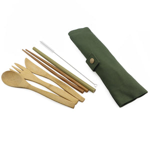 6 Piece Wooden Cutlery Set RustyCat Retail