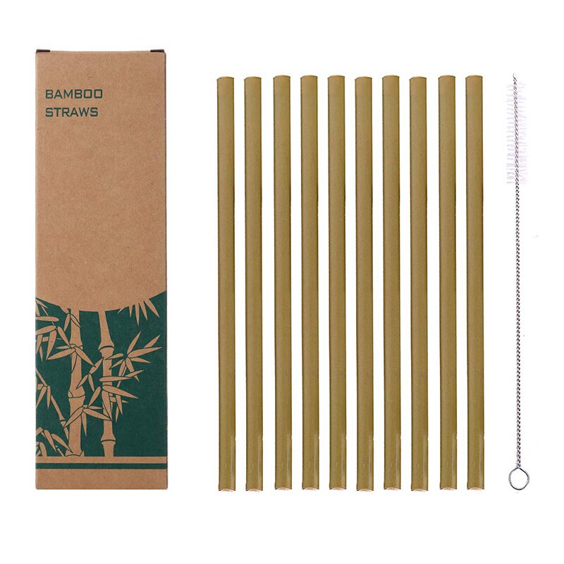 Bamboo Straw Set RustyCat Retail