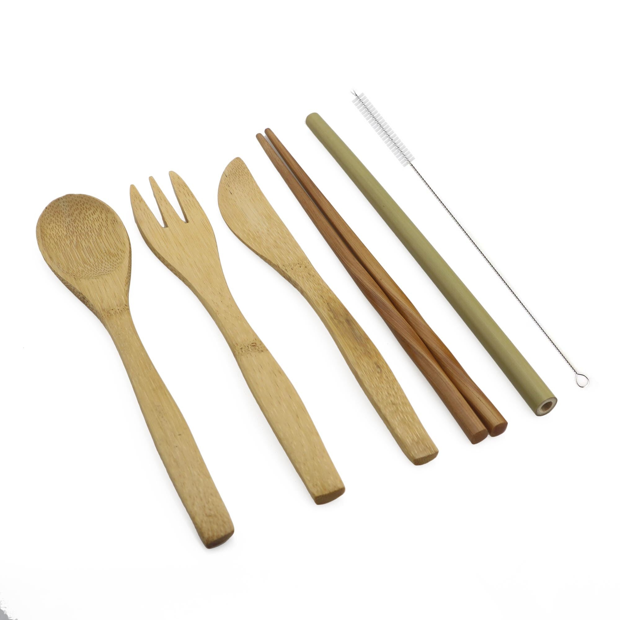 6 Piece Wooden Cutlery Set RustyCat Retail