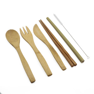 6 Piece Wooden Cutlery Set RustyCat Retail
