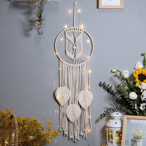 Star and Moon Macrame Wall Decor RustyCat Retail