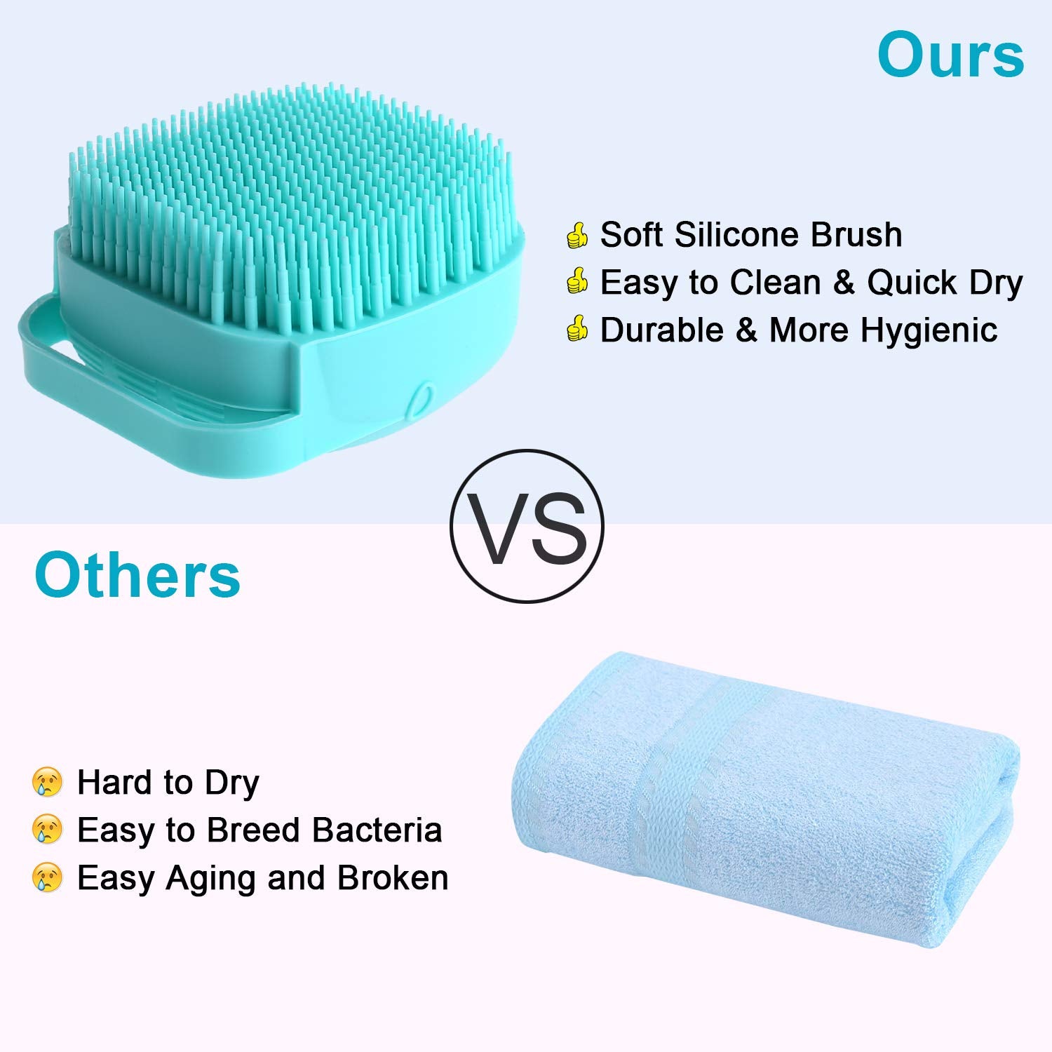 Shampoo Massager Brush For Dogs RustyCat Retail