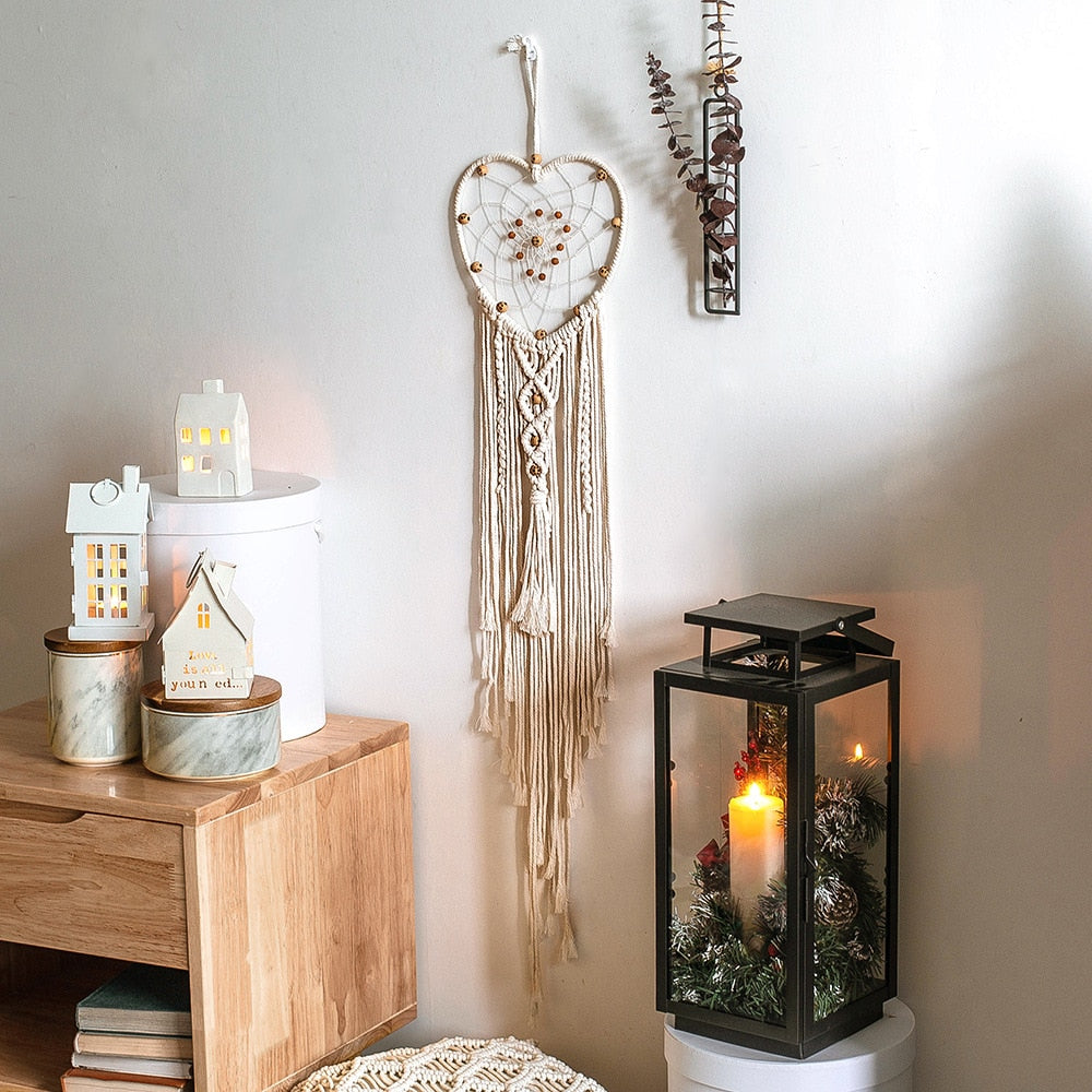 Star and Moon Macrame Wall Decor RustyCat Retail