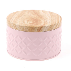 Round Wood Storage Box RustyCat Retail